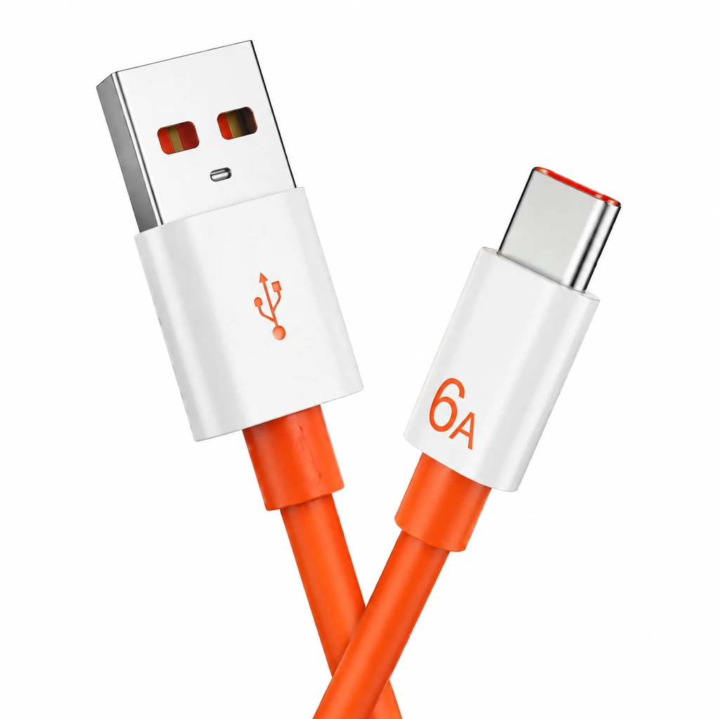 کابل شارژ USB به Type-C فست 6 آمپر 3 کابل شارژ USB به Type-C فست 6 آمپر - Image 3