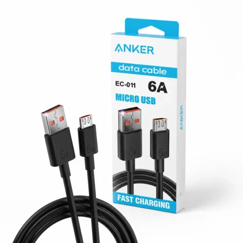 کابل Micro USB انکر 6 آمپر