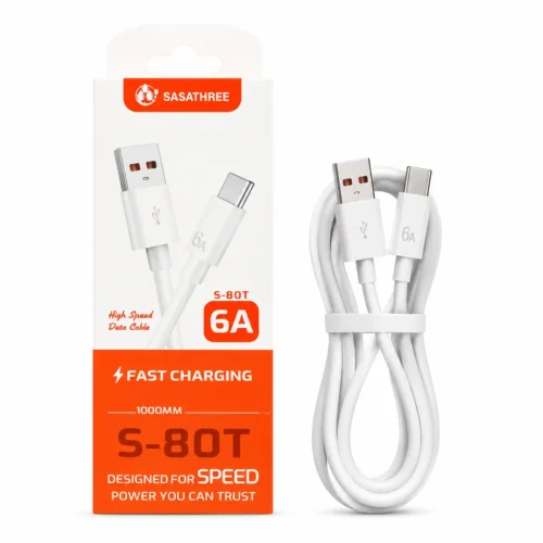 کابل شارژ USB به Type-C فست 6 آمپر 8 کابل شارژ USB به Type-C فست 6 آمپر - Image 4