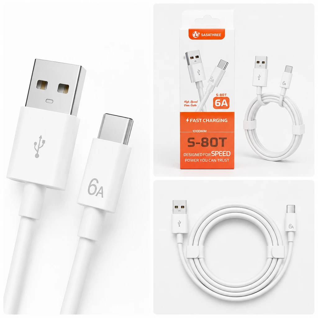 کابل شارژ USB به Type-C فست 6 آمپر 5 کابل شارژ USB به Type-C فست 6 آمپر - Image 5
