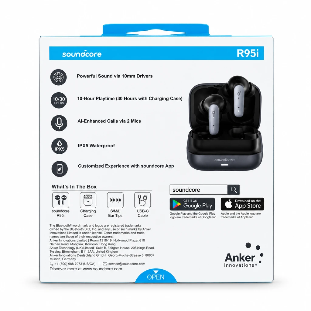 هندزفری انکر Soundcore R95i 2 هندزفری انکر Soundcore R95i - تصویر 2